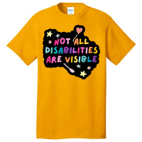 Not All Disabilities Are Visible Retro Basic T-shirt | Artistshot