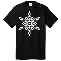 White Minimalist Geometric Glyph Mandala Sigil Rune Cute Yellow Basic T-shirt | Artistshot