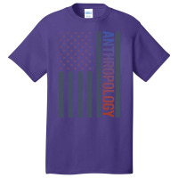 American Flag Anthropology Anthropologist 70s Basic T-shirt | Artistshot