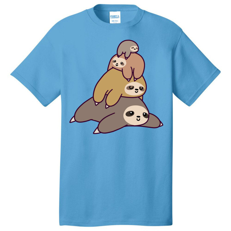 Sloth Stack 1 Basic T-shirt by zogoehawan | Artistshot