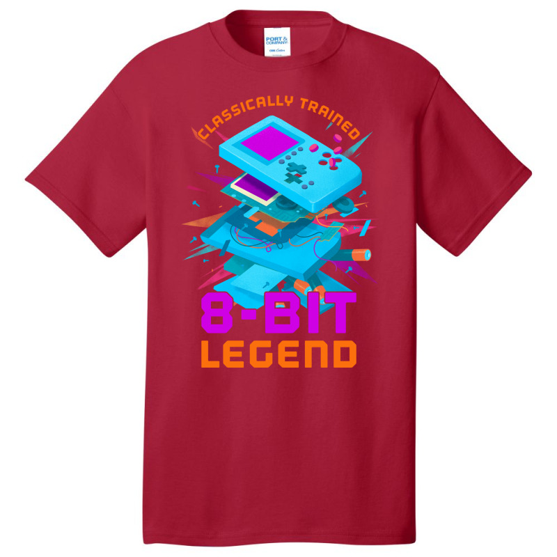 Retro Gamer 8bit Legend Handheld Stars Basic T-shirt by peemotchalwe4 | Artistshot