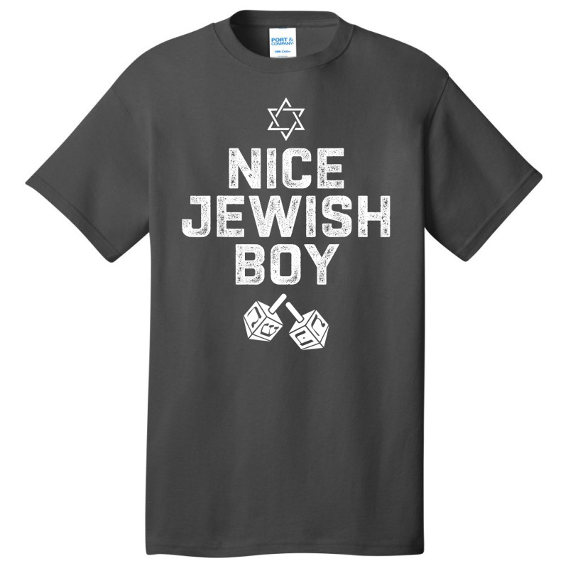 Funny Hanukkah Dreidel Star For Nice Jewish Boy Basic T-shirt | Artistshot