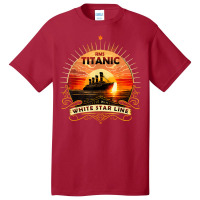 Titanic Ship Atlantic Ocean Cruise Voyage Old Vintage 1912 T Shirt Basic T-shirt | Artistshot