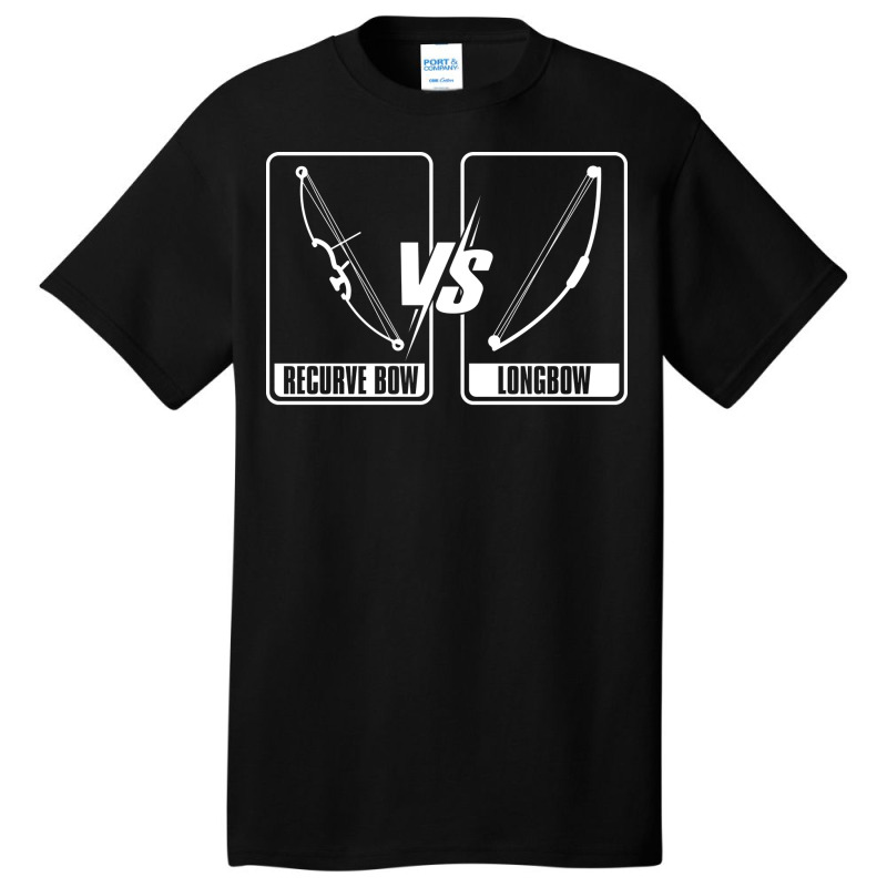 Recurve Bow Vs Longbow Bow Arrow Club Competition Archery Basic T-shirt | Artistshot