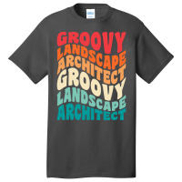 Groovy Landscape Architect Vintage Retro 60s 70s 80s Vibes Retro Basic T-shirt | Artistshot