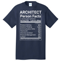 Funny Architect Person Facts White Text Cute Basic T-shirt | Artistshot