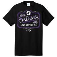 Salem's Daughters   Bad Witch Club   Halloween   Spooky   Goth Basic T-shirt | Artistshot