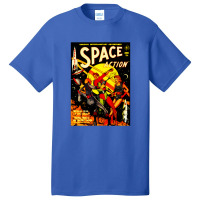 Space Action Basic T-shirt | Artistshot