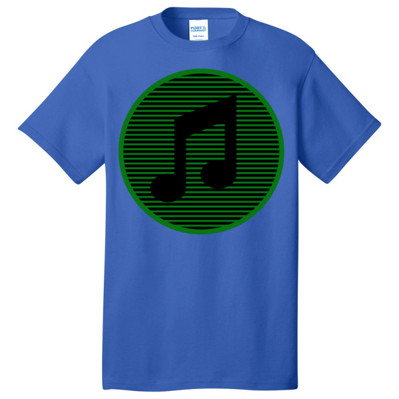 Retro Striped Music Note Classic Basic T-shirt by CrystalLSchwartz | Artistshot