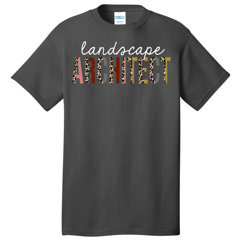 Landscape Architect Leopard Print Funny Gift Aesthetic Basic T-shirt | Artistshot