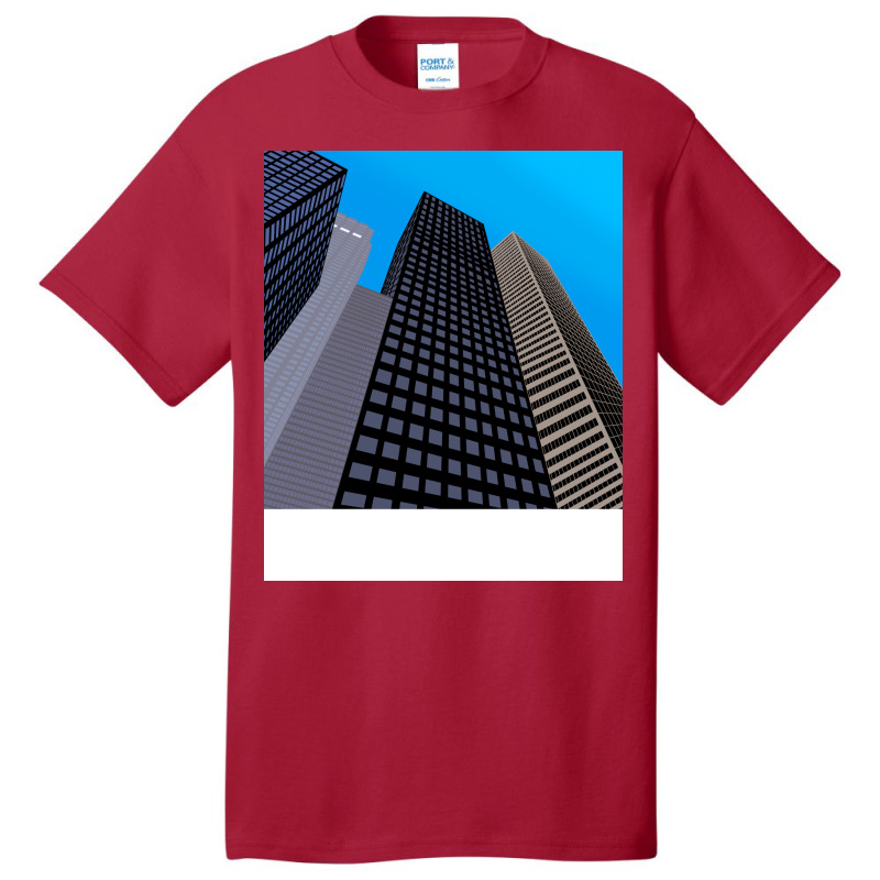 City Buildings And Blue Sky Summer Basic T-shirt | Artistshot