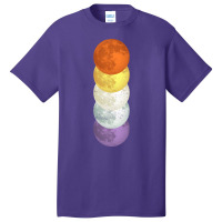 Moon Lunar Space Lover Solar System Green Basic T-shirt | Artistshot