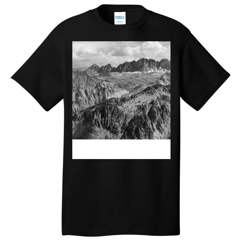 Black And White Landscape Girl Basic T-shirt | Artistshot