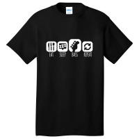 Eat Sleep Bass Music Mantra 1 Basic T-shirt | Artistshot