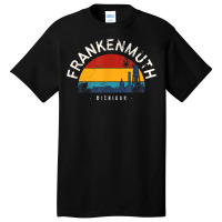 Retro Cityscape Frankenmuth Michigan T Shirt Basic T-shirt | Artistshot