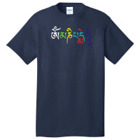 Om Mani Padme Hum- Buddhist Mantra Design Basic T-shirt | Artistshot