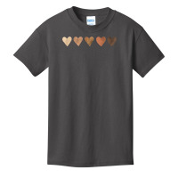 Diversity Heart Skin Tones Black Pride Melanin Kindness Gift T Shirt Basic Youth T-shirt | Artistshot