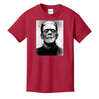 Classic Halloween Monster Poster Horror Movie Frankenstein Basic Youth T-shirt | Artistshot