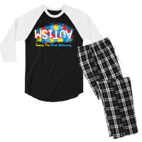 Autism Awareness T  Shirt Autism Awareness Seeing The World Differentl Men's 3/4 Sleeve Pajama Set | Artistshot