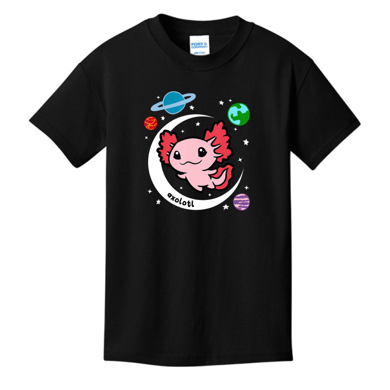 Artistshort Trending Cute Axolotl Lover Funny Space Salamander Astron Basic Youth T-shirt by femalesbaubles | Artistshot