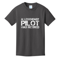 A Legendary Pilot Has Retired Retirement Copilot Basic Youth T-shirt | Artistshot