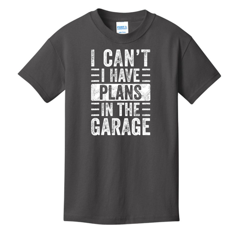 I Can't I Have Plans In The Garage, Car Mechanic Retro Basic Youth T-shirt | Artistshot