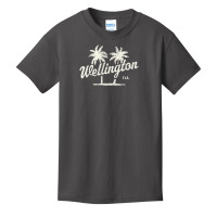 Trending Wellington Florida Vintage 70s Palm Trees Basic Youth T-shirt | Artistshot