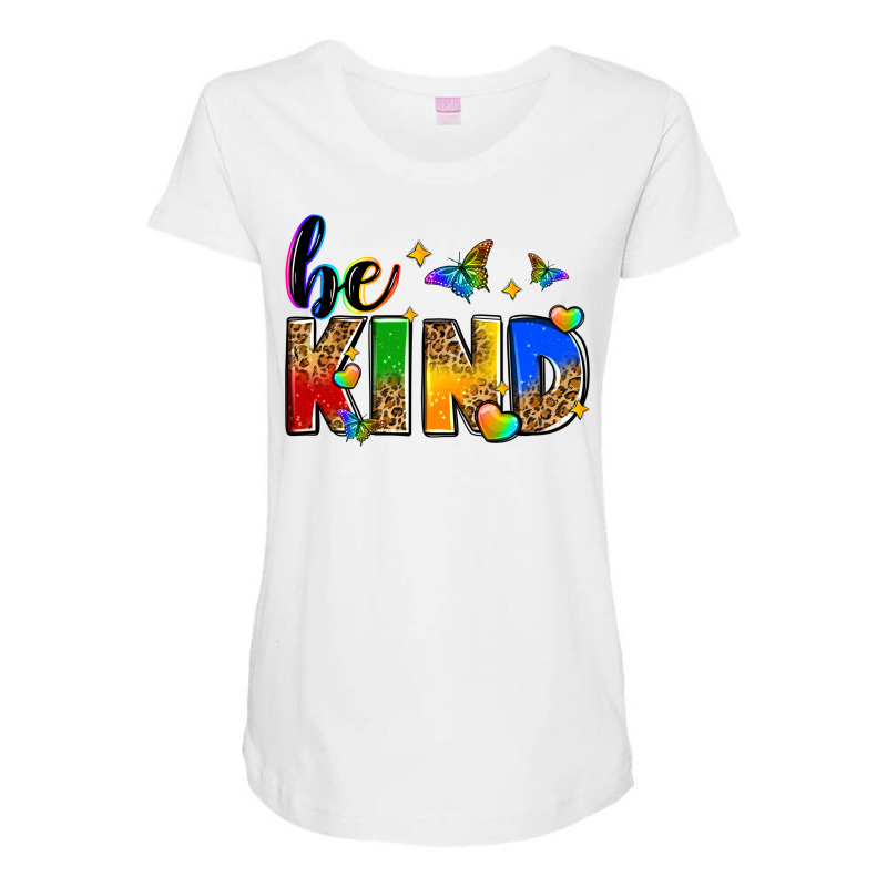 Be Kind Maternity Scoop Neck T-shirt | Artistshot