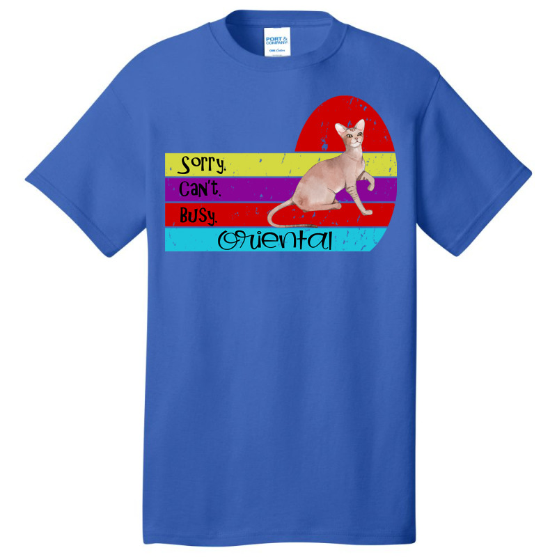 Oriental Cat Sorry Cant Busy Basic T-shirt | Artistshot