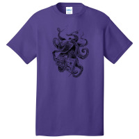 Kraken With Analog Synthesizer 1 Basic T-shirt | Artistshot