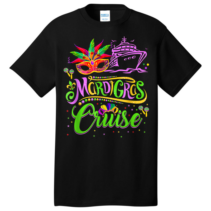 Mardi Gras Cruise Cruising Mask Cruise Ship T Shirt Basic T-shirt | Artistshot