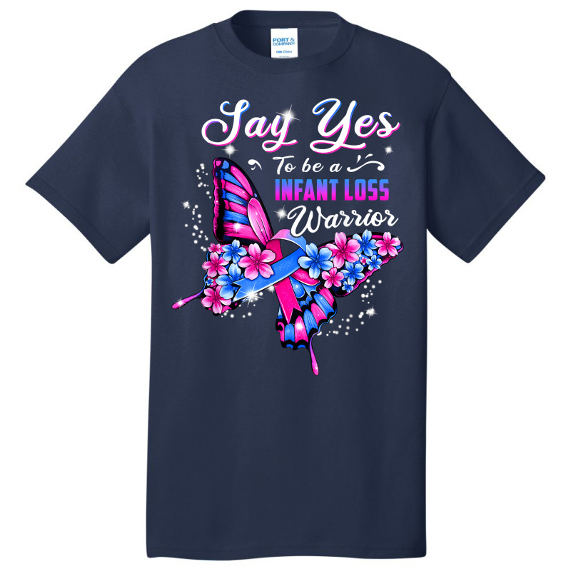 Infant Loss Warrior Pink And Blue Butterfly Womens T Shirt Basic T-shirt | Artistshot