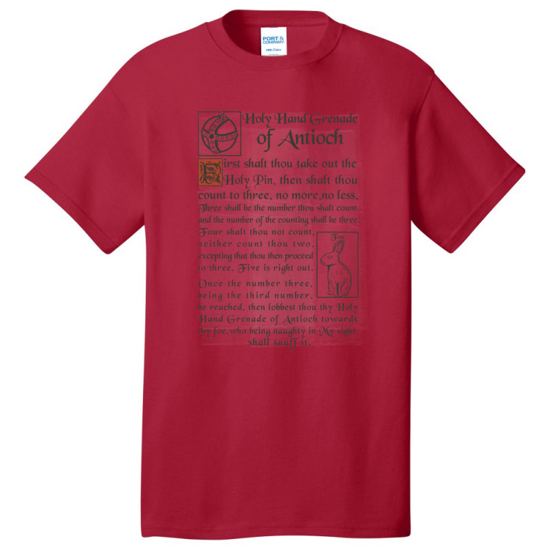 Holy Hand Grenade Script Basic T-shirt | Artistshot