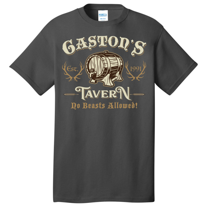 Gaston's Tavern Basic T-shirt by glealcongerj | Artistshot