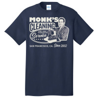 Monk's Cleaning Service Basic T-shirt | Artistshot