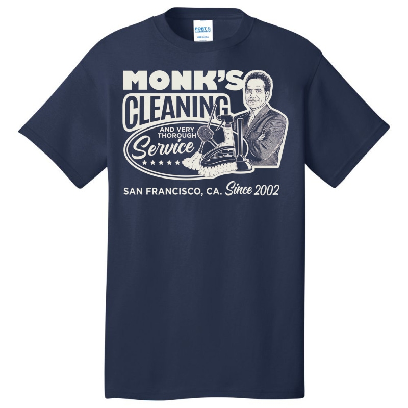 Monk's Cleaning Service Basic T-shirt by uezawataish2 | Artistshot