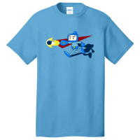 The Blue Bomber Man Basic T-shirt | Artistshot