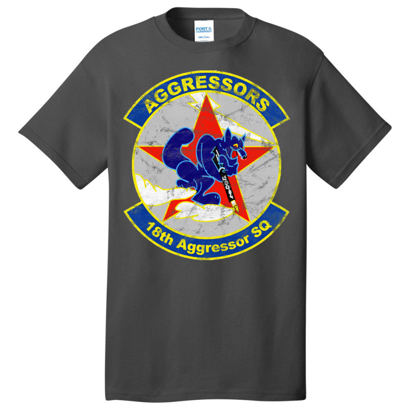 18th Aggressor Squadron Vintage Basic T-shirt by ruprairosittp | Artistshot