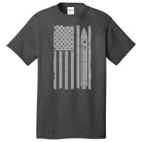 Lgm 118 Peacekeeper Icbm Vintage Flag Usaf Missileer Design Basic T-shirt | Artistshot