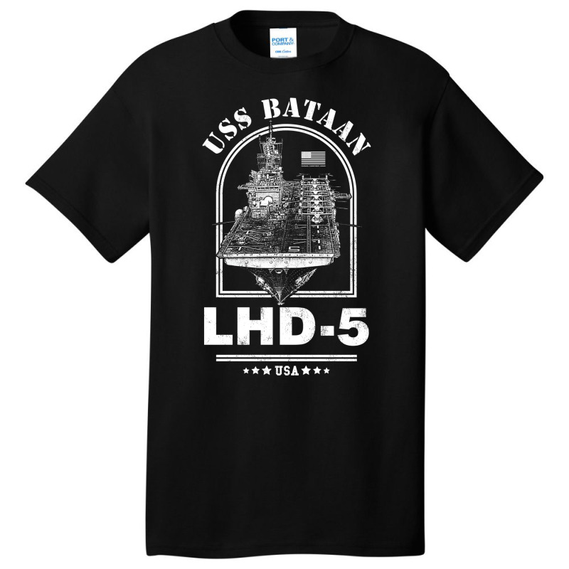 Lhd 5 Uss Bataan 1 Basic T-shirt by huchakmiezisi | Artistshot