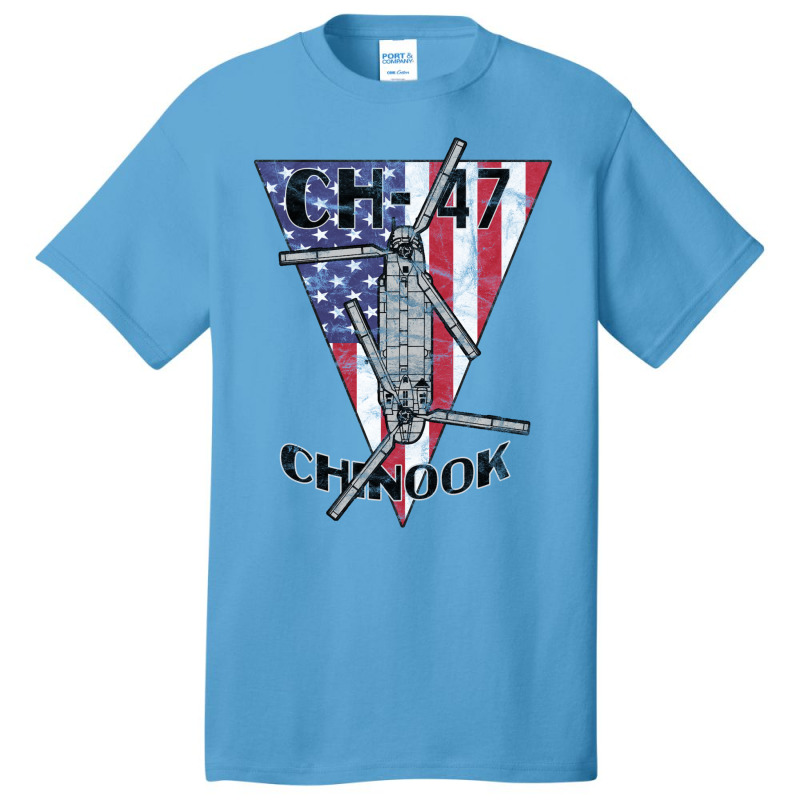 Ch 47 Chinook Transport Army Helicopter Patriotic Vintage Basic T-shirt by miyhaexaltoc | Artistshot