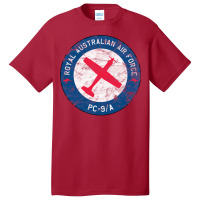 Royal Australian Air Force Pc 9a Airplane Vintage Basic T-shirt | Artistshot