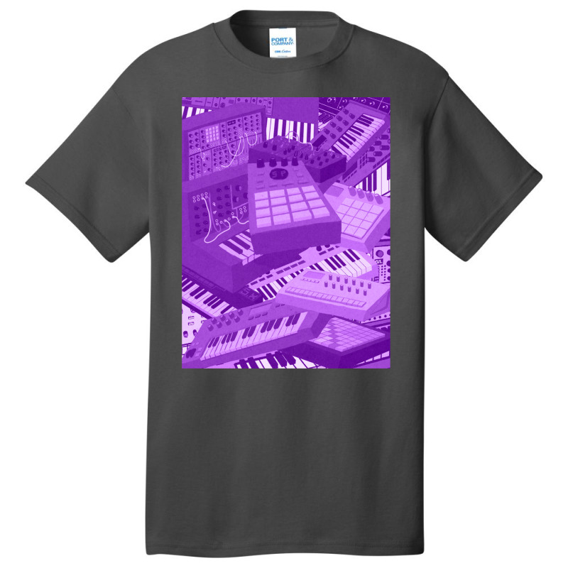 Synths For Electronic Musician 1 Basic T-shirt by CHARLOTTELYNNTAYLOR | Artistshot