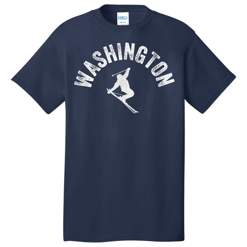 Ski Jump Washington Basic & Trendy Washington Skiskier Gear T Shirt Basic T-shirt by corrinwpxbilal | Artistshot