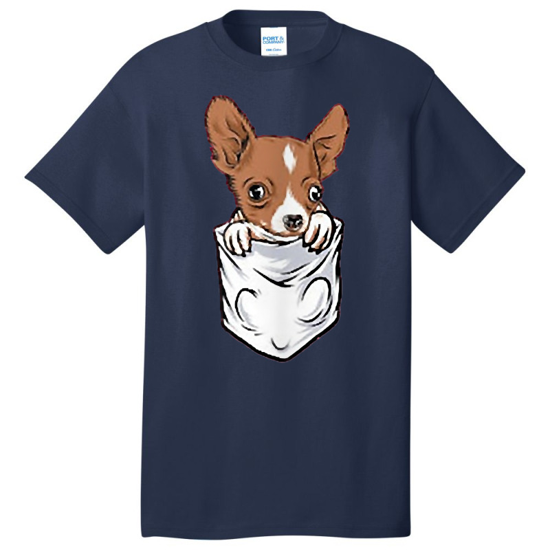 Chihuahua Dog In Pocket Funny Chihuahua T Shirt Basic T-shirt | Artistshot