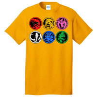 Six Power Coins Basic T-shirt | Artistshot