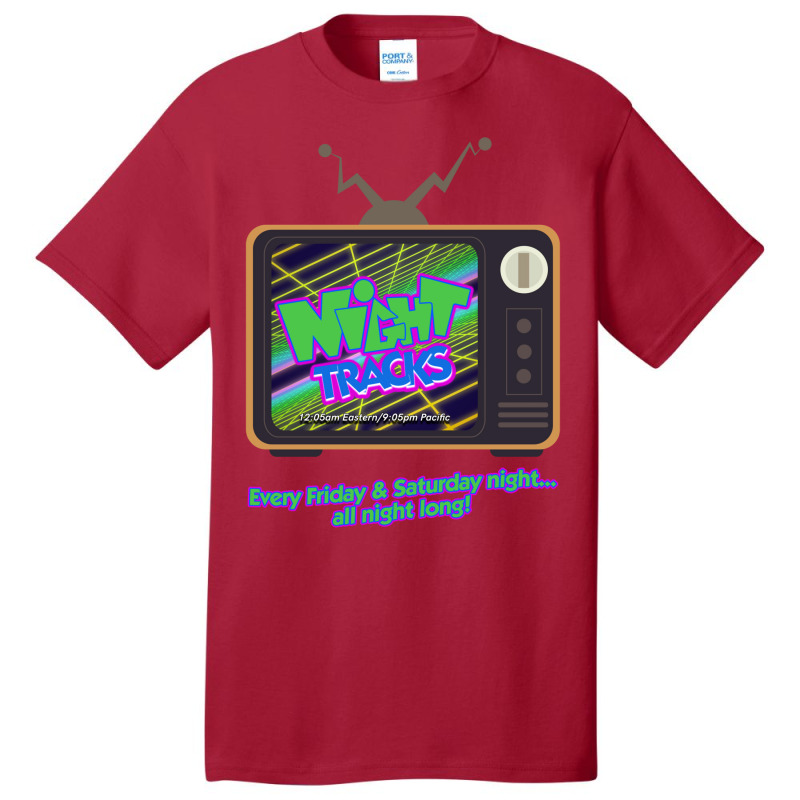 Night Tracks Basic T-shirt by zukealieenh | Artistshot