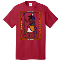 Anubis   Colour   Egyptian Art Basic T-shirt | Artistshot