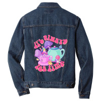 It's Always Tea Time Men Denim Jacket | Artistshot