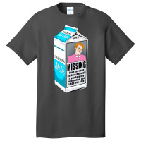 Missing Barb Milk Carton Basic T-shirt | Artistshot